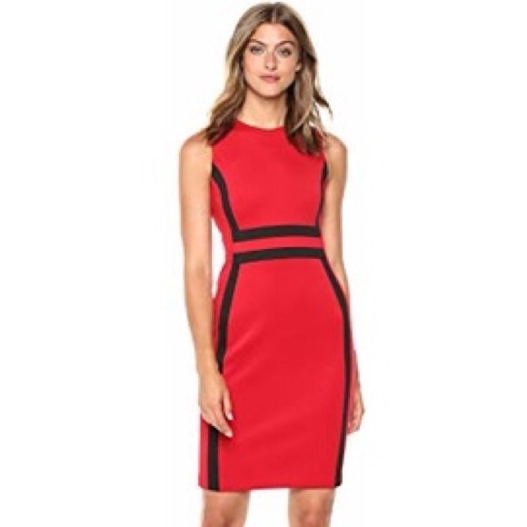 Calvin Klein Dresses & Skirts - Calvin Klein Sleeveless Color Block Sheath Dress